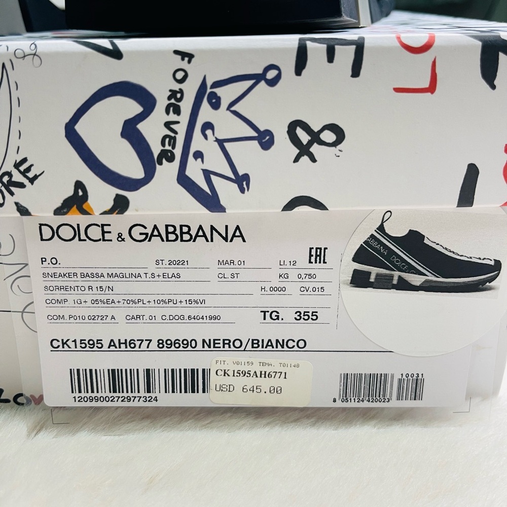 Dolce & Gabbana  Nero Bianco Sneakers